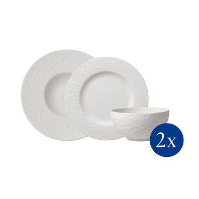 Villeroy & Boch – Manufacture Rock blanc Starter Set 6tlg. EC – Premium Porcelain