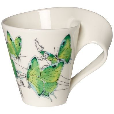 Villeroy & Boch – NewWave Caffè Deep green hairstreak Becher mit Henkel (Geschenkk