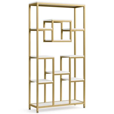 Freistehendes Bücherregal Ofen Regal Würfeldesign Geometrisch Display