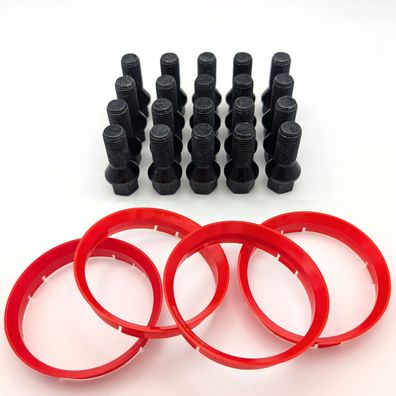 Borbet Felgen Anbausatz 5252 SW Radschrauben Zentrierringe Für Alfa Romeo 166