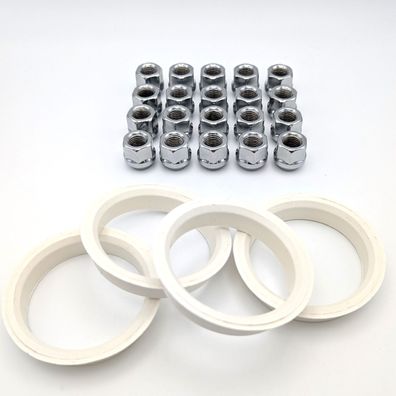 Borbet Felgen Anbausatz 5206 SI Radmuttern Zentrierringe Für Infiniti Q50