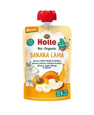 3x Holle Banana Lama - Banane, Apfel, Mango & Aprikose 100g