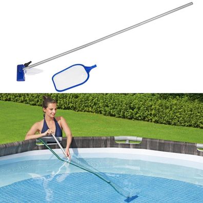 Bestway Poolpflege Poolreinigung Venturisauger Kescher Set bis Pools mit 396cm