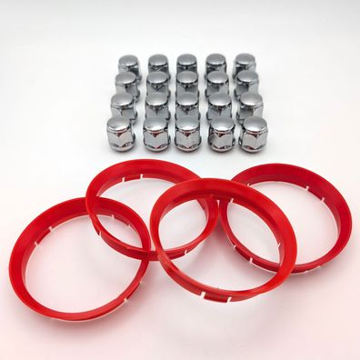 Borbet Felgen Anbausatz 5306 SI Radmuttern Zentrierringe Für NISSAN 200SX Almera