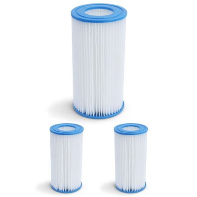 3x Filterkartusche 10,6x20,3cm GR. III Ersatzfilter für Pumpe Bestway Intex uvm