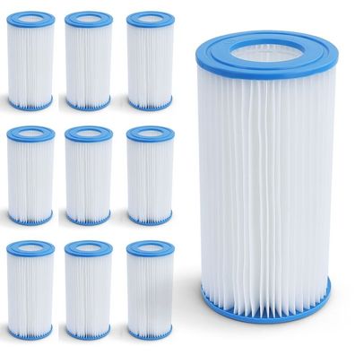 10x Filterkartusche 10,6x20,3cm GR. III Ersatzfilter für Pumpe Bestway Intex uvm