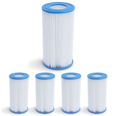 5x Filterkartusche 10,6x20,3cm GR. III Ersatzfilter für Pumpe Bestway Intex uvm