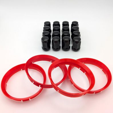 Borbet Felgen Anbausatz 5309 SW Radmuttern Zentrierringe Für SUZUKI Baleno Ignis