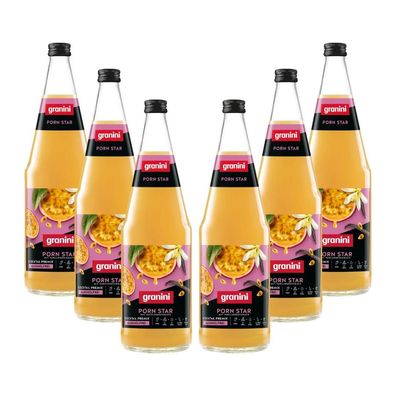 granini Porn Star Cocktail Premix alkoholfrei 6x 1,0L – Maracuja-Vanille Frucht