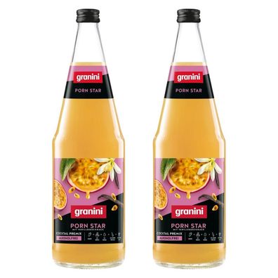granini Porn Star Cocktail Premix alkoholfrei 2x 1,0L – Maracuja-Vanille Frucht