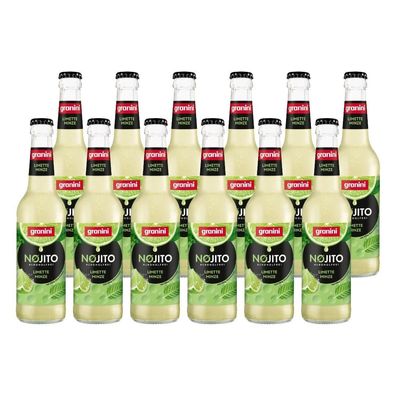 granini NØJITO Limette Minze 12x 0,33L – alkoholfreies Erfrischungsgetränk im 1