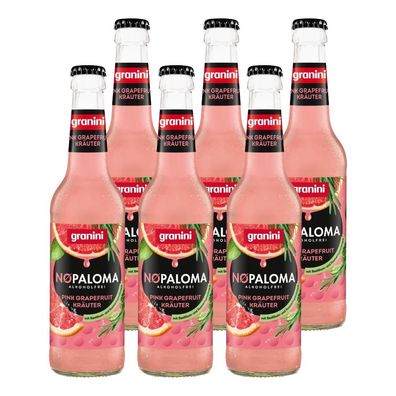 granini Nøpaloma Pink Grapefruit Kräuter 6x 0,33L – alkoholfreies Erfrischungsg