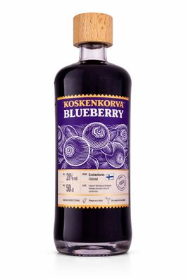 Koskenkorva Blueberry Likör 0,5L – Finnischer Likör mit Waldheidelbeeren & Kard