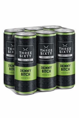 Three Sixty Skinny Bitch Cocktail 6x 250ml – Ready to Drink mit 10% Vol., inkl