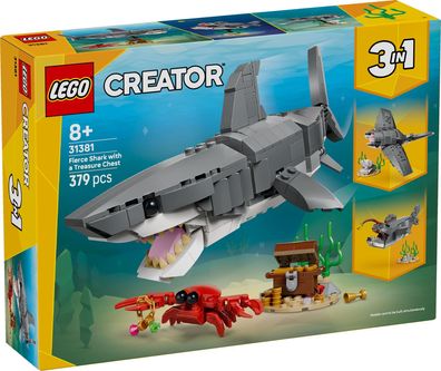 LEGO® Creator 31381 Wilder Hai mit Schatztruhe