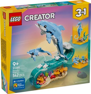 LEGO® Creator 31385 Meerestiere: Wunderschöne Delfine