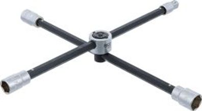 BGS technic - Rad-Kreuzschlüssel mit Gelenk | für Pkw | Vierkant | SW 17 x 19 x