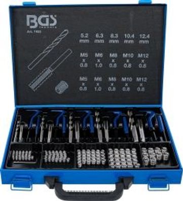 BGS technic - Gewinde-Reparatursatz | M5 - M12 | 130-tlg