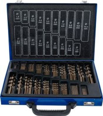 BGS technic - Spiralbohrer-Satz | HSS | 5% Cobalt-Legierung | 1 - 10 mm | 170-tl