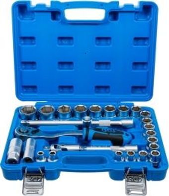 BGS technic - Steckschlüssel-Satz | Antrieb 12,5 mm (1/2 Zoll) | Zollgrößen | 27