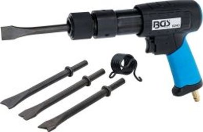 BGS technic - Druckluft-Meißelhammer-Satz | mit Schnelllösefutter | 10 mm
