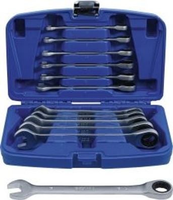 BGS technic - Ratschenring-Maulschlüssel-Satz | SW 8 - 19 mm | 12-tlg