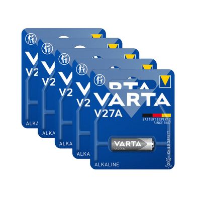 5x Varta V27A MN27 A27 L828 GP27A 4227 - 19mAh Alkaline Batterie 12V
