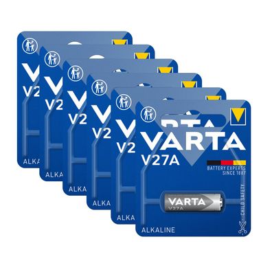 6x Varta V27A MN27 A27 L828 GP27A 4227 - 19mAh Alkaline Batterie 12V