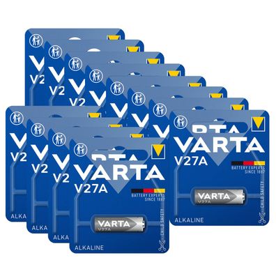 12x Varta V27A MN27 A27 L828 GP27A 4227 - 19mAh Alkaline Batterie 12V