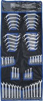 BGS technic - Maul-/Ringschlüsselsortiment | Zollgrößen / metrisch | 50-tlg