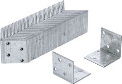 BGS Do it yourself - Winkelverbinder | 40 x 40 x 40 x 2 mm | Spar-Pack | 50 Stüc