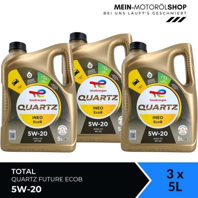 Total Quartz Ineo EcoB 5W-20 3x5 Liter