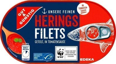 G&G Heringsfilets in Tomatensauce, 200 g