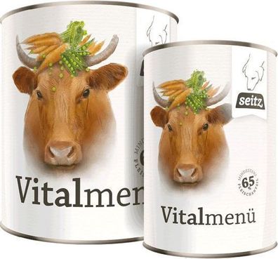Dose Vitalmenü vom Rind für den Hund 65% Fleischanteil