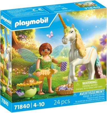 Playmobil® Magic Unicorns 71840 Sammeleinhorn Regenbogenblume mit Fee