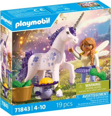 Playmobil® Magic Unicorns 71843 Sammeleinhorn Glückslavendel mit Fee