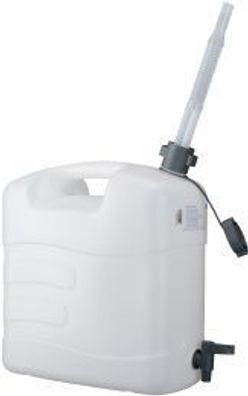 Wasserkanister-20 l-PE, Ablasshahn + Auslauf flexibel