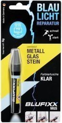 Blufixx - Metall/Glas/Stein - Nachféllkartusche klar (5g)