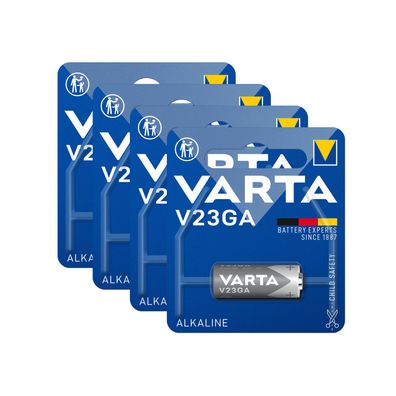 4x Varta 4223 Professional V23GA / 8LR932 Alkaline Knopfzelle Batterie Blister Foto
