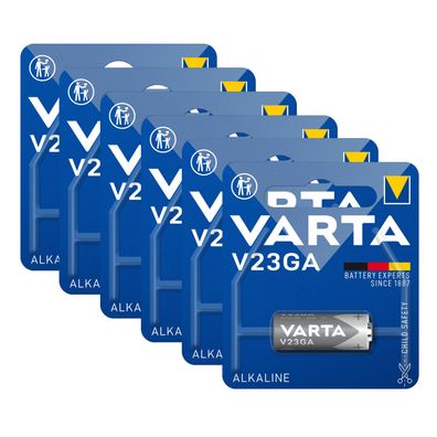 6x Varta 4223 Professional V23GA / 8LR932 Alkaline Knopfzelle Batterie Blister Foto