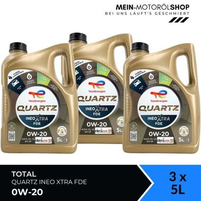 Total Quartz Ineo Xtra FDE 0W-20 3x5 Liter