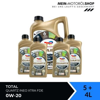 Total Quartz Ineo Xtra FDE 0W-20 5 + 4 Liter