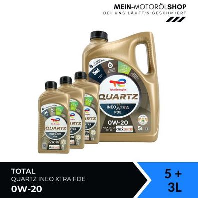 Total Quartz Ineo Xtra FDE 0W-20 5 + 3 Liter