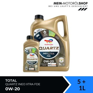 Total Quartz Ineo Xtra FDE 0W-20 5 + 1 Liter