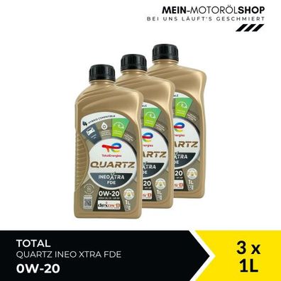 Total Quartz Ineo Xtra FDE 0W-20 3x1 Liter