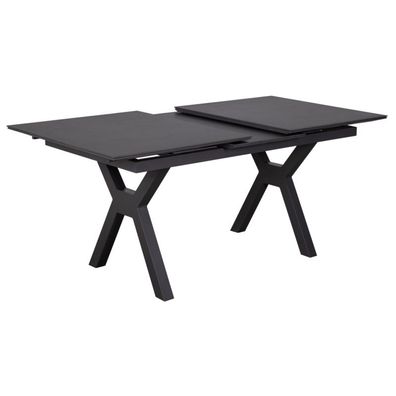 deVries "HAMMOND" Auszugstisch dunkelgrau Gartentisch Esstisch 160/210x90x76 cm