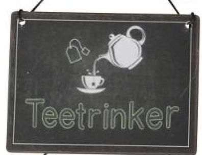 Schild zum Hängen, Teetrinker..., 552354-000-154 1 St