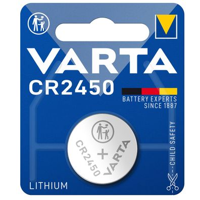 Varta Knopfzellen Lithium Batterien CR 2450 CR2450 3V Blister