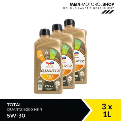 Total Quartz 9000 HKR 5W-30 3x1 Liter
