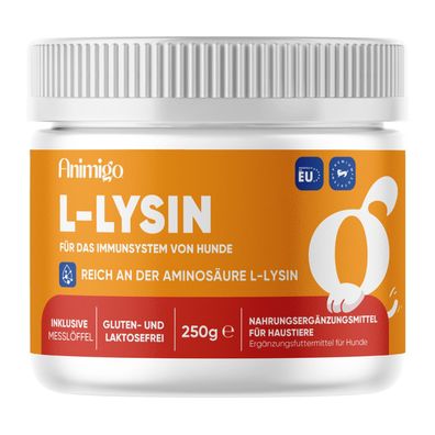 animigo L-Lysin für Hunde - 250 g Pulver